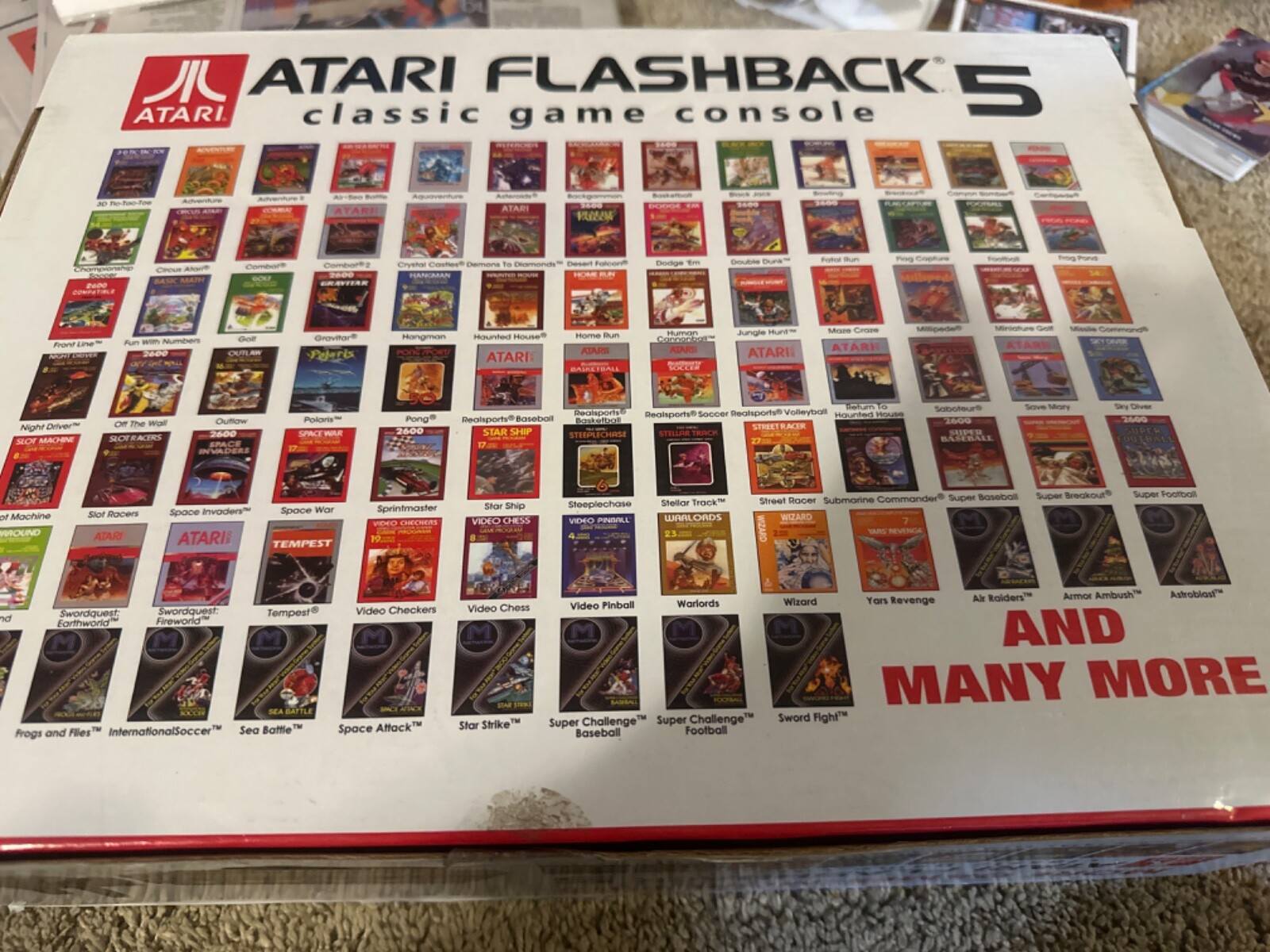 Atari Flashback 5 Classic Game Collector’s Edition Black & Red Console