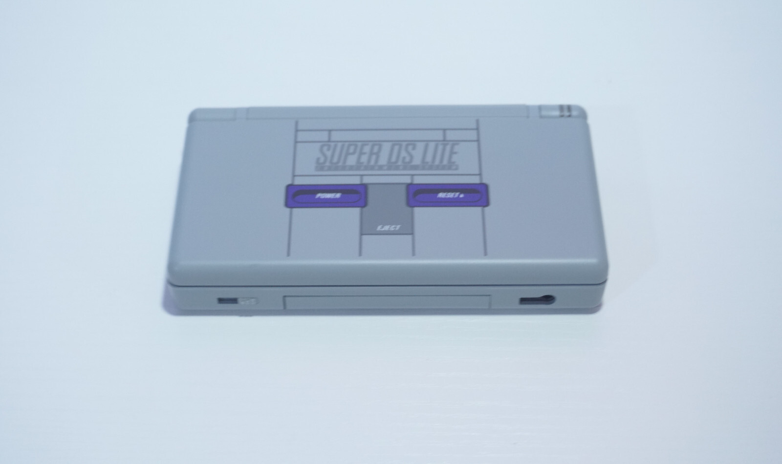 Nintendo DS Lite Super Nintendo SNES Gray Handheld System with Charger & Stylus