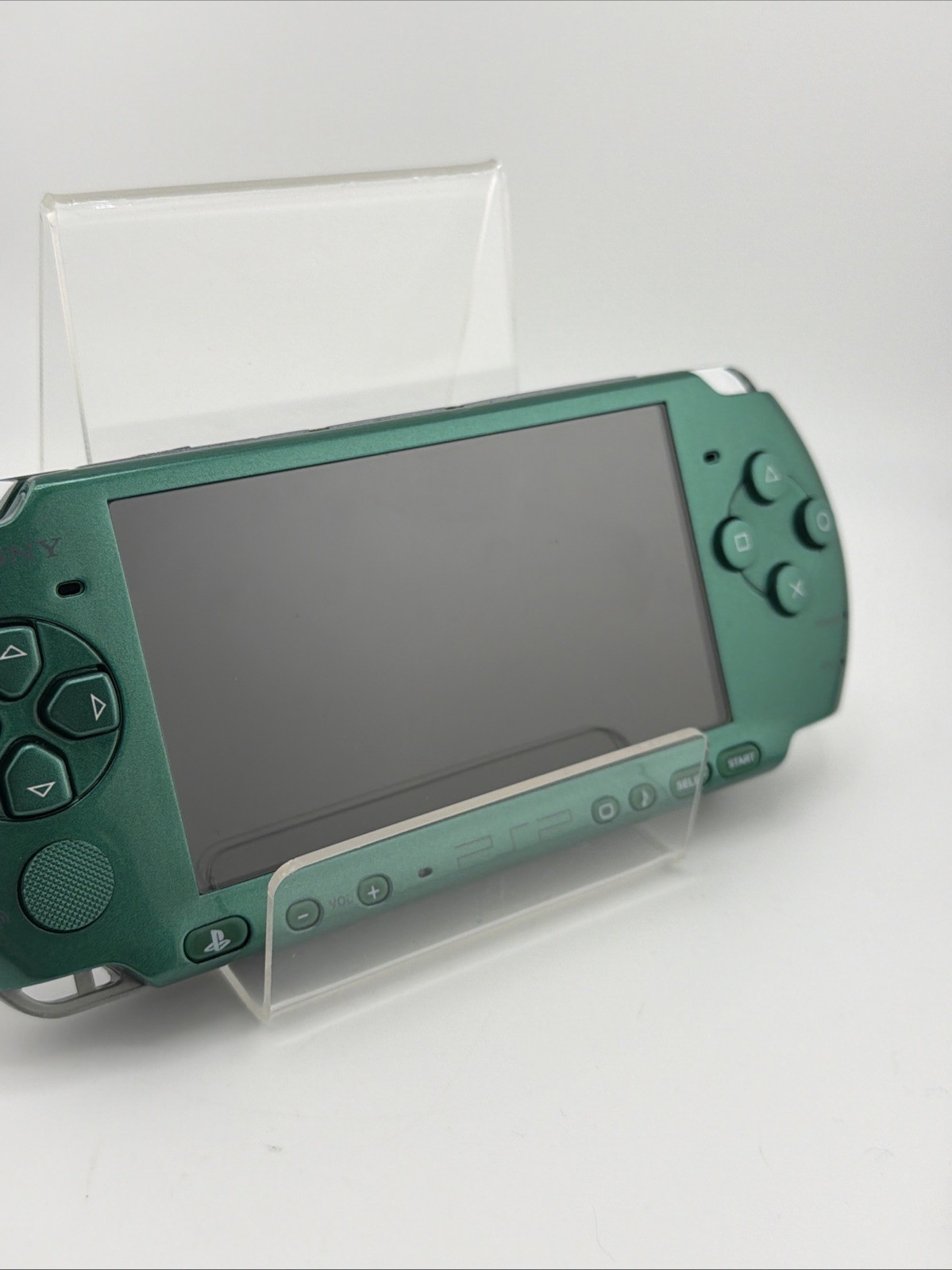 Spirited Green Sony PSP 2000 Console Tested Working 64GB Card, Case, OEM Battery