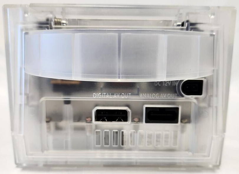 Nintendo GameCube Translucent CLEAR Gaming Console DOL-001 Controller Bundle