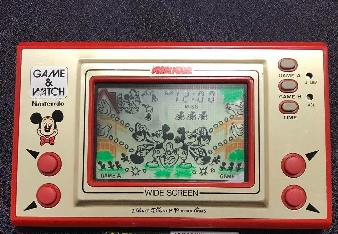 Nintendo Game & Watch Mickey Mouse 1981 Vintage 　fully Tested Good　USED
