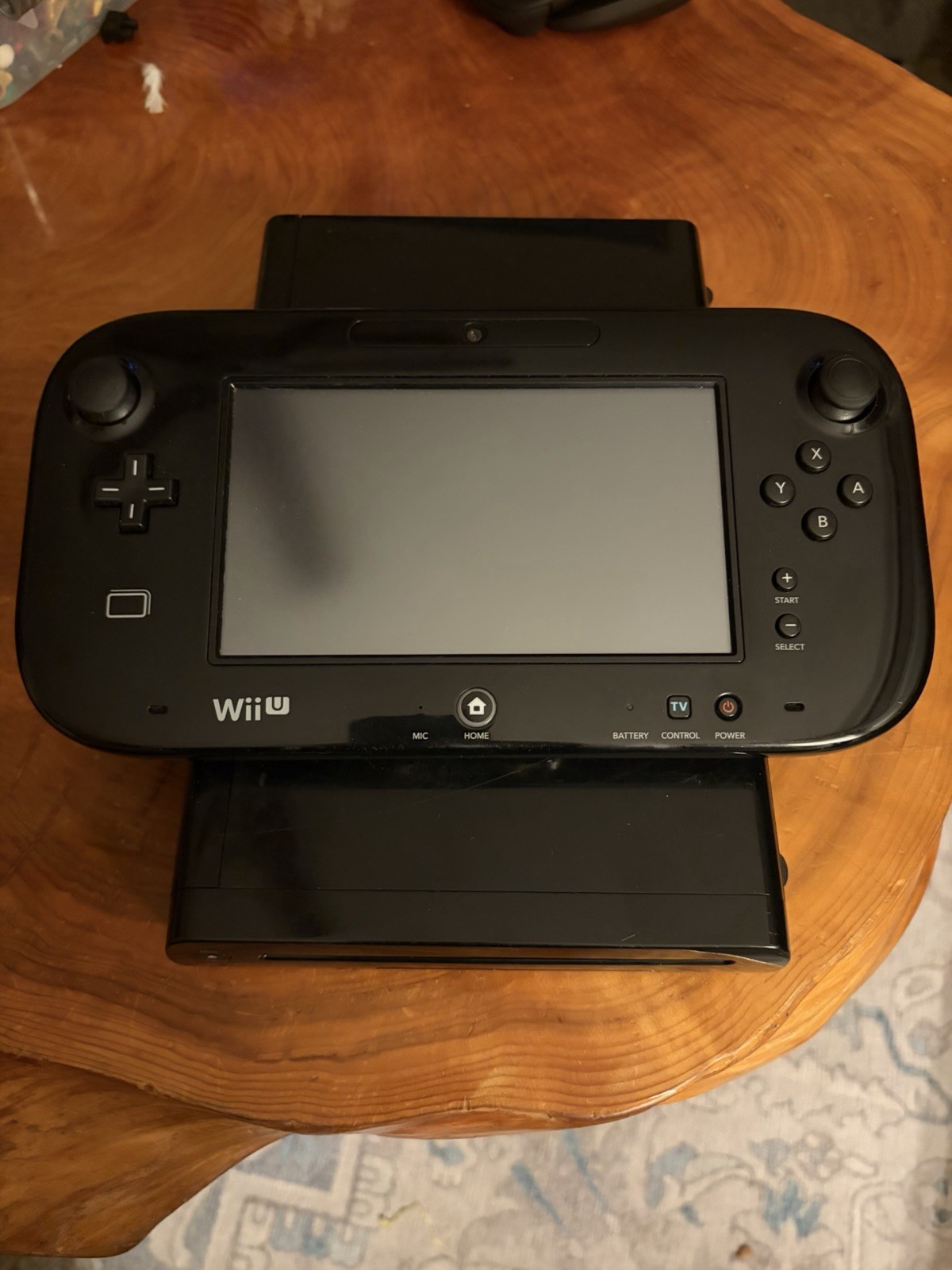 Wii U Console Black 32GB – 2 Wireless Controllers Game Pad – All Cords Included