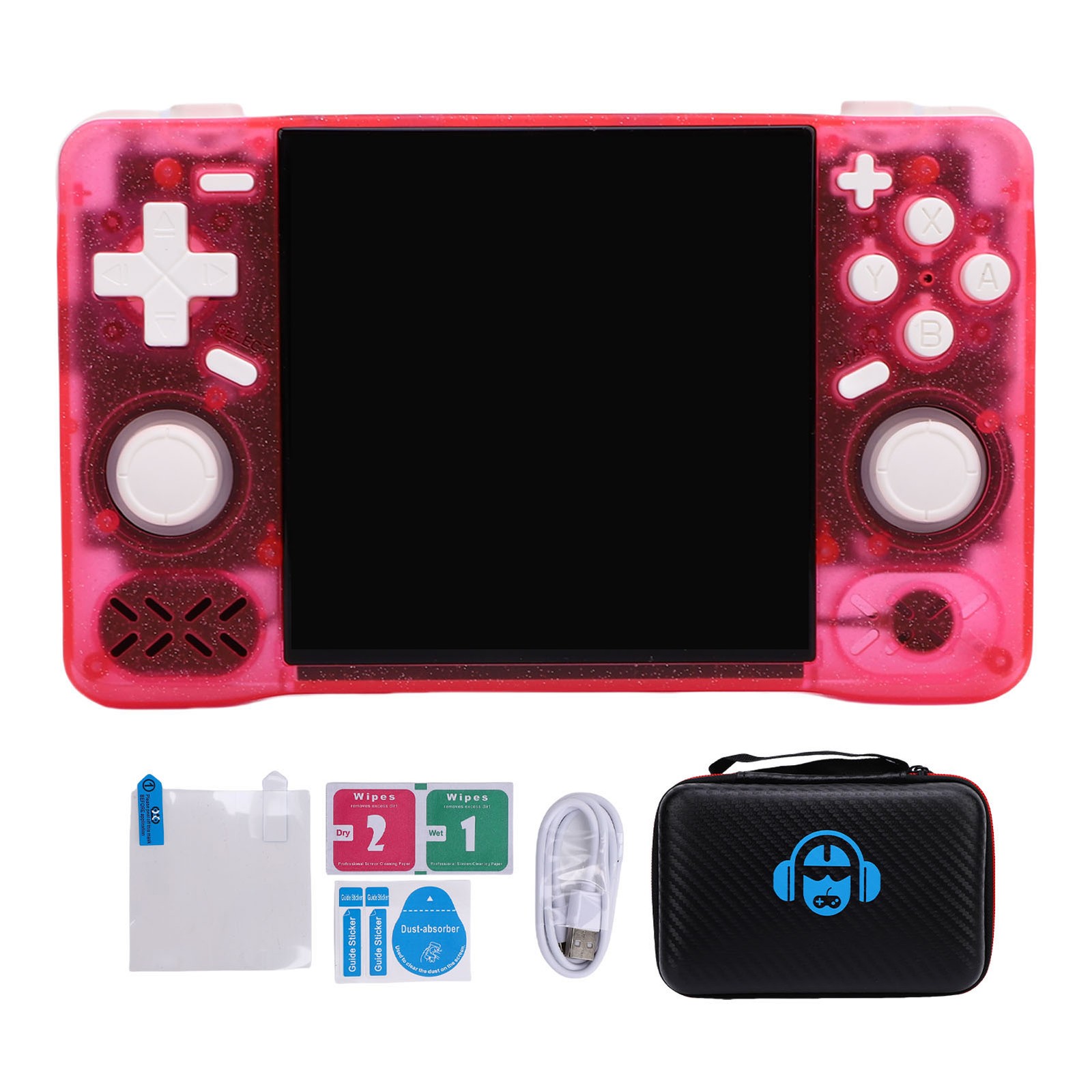 Retro Handheld Game Console 4in Screen 1.5GHz Portable Rechargeable Gaming CWZU