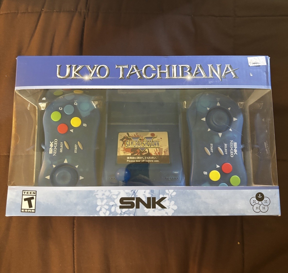 SNK NEOGEO Mini Samurai Shodown Bundle Ukyo Tachibana Blue