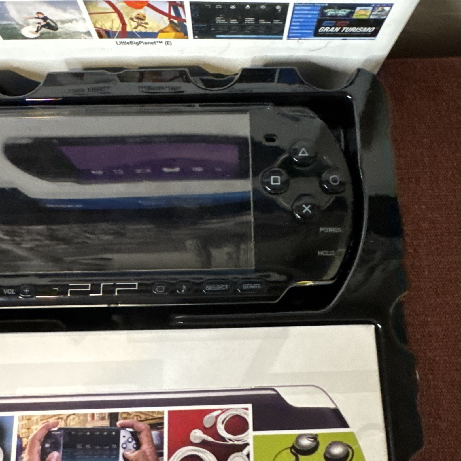Sony PSP-3000 Launch Edition 64MB Black W/box Tested (No Battery Or Charger)