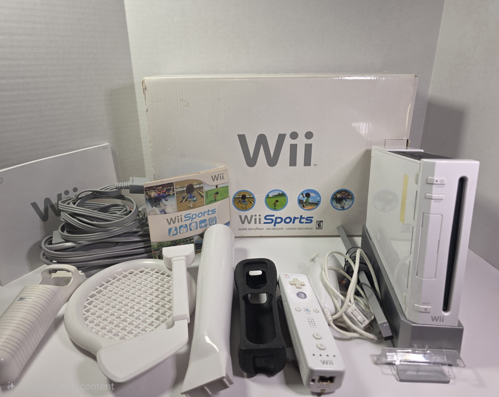 Nintendo Wii Console with Wii Sports Bundle & Accessories – White TESTED