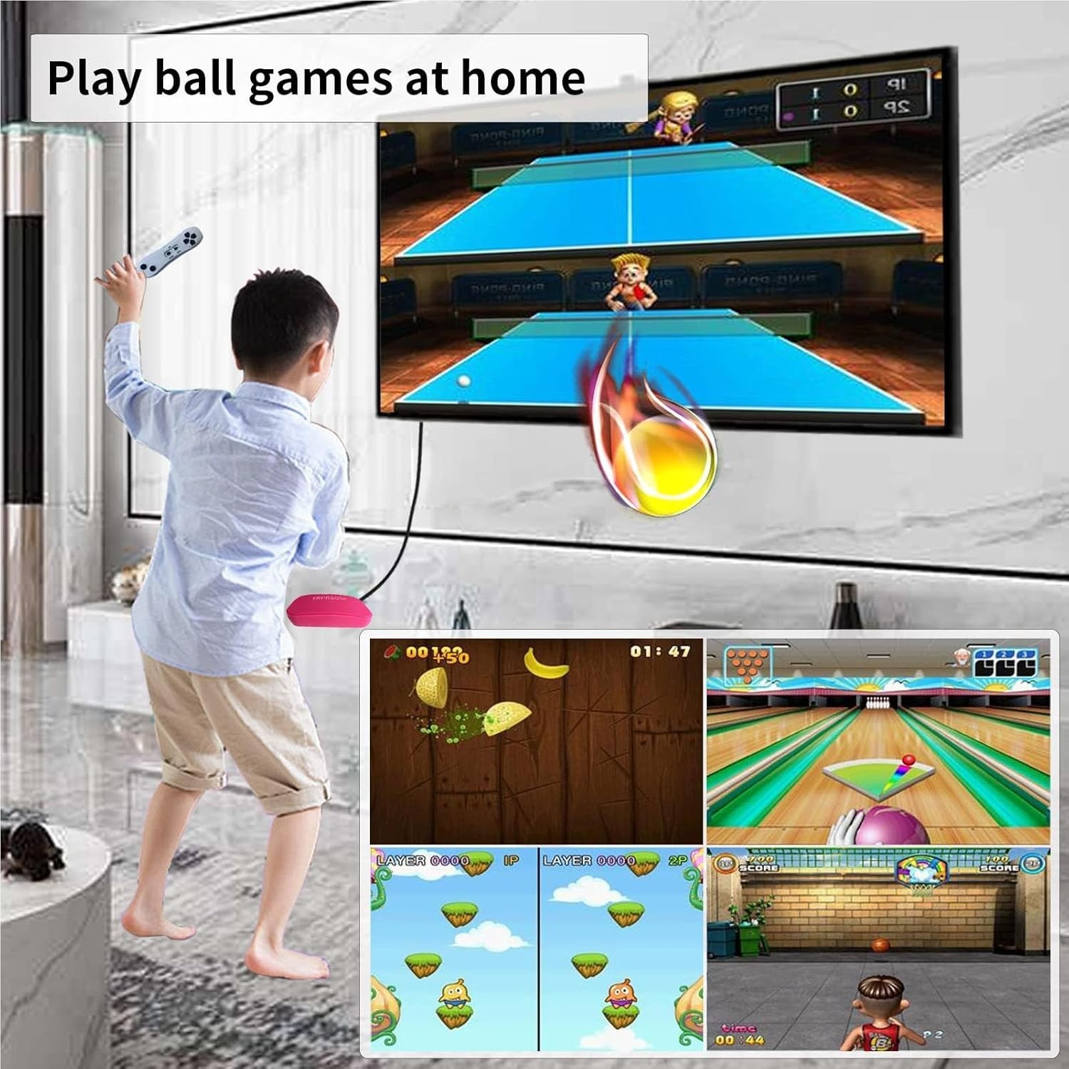 Fun & Interactive Game Console: 100+ Games, HD Output & Somatosensory Control