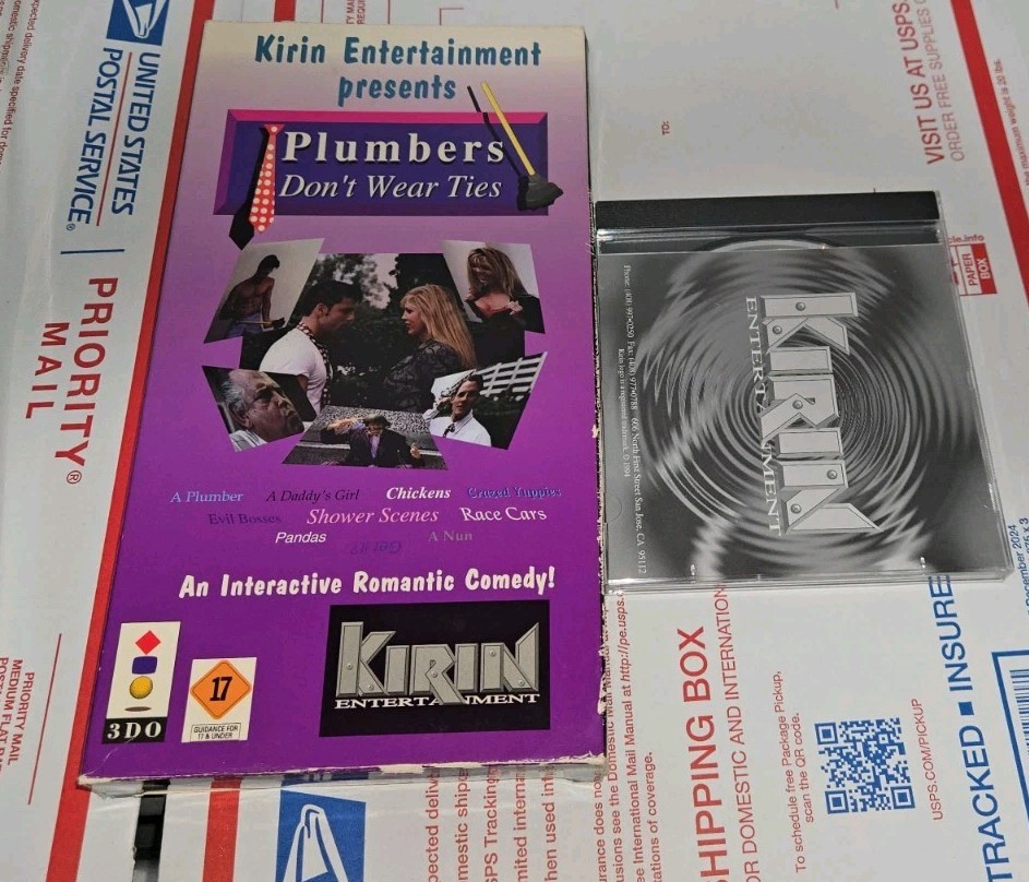 2 Rare 3DO Games NEURODANCER + PLUMBERS DON’T WEAR TIES! Mint Discs