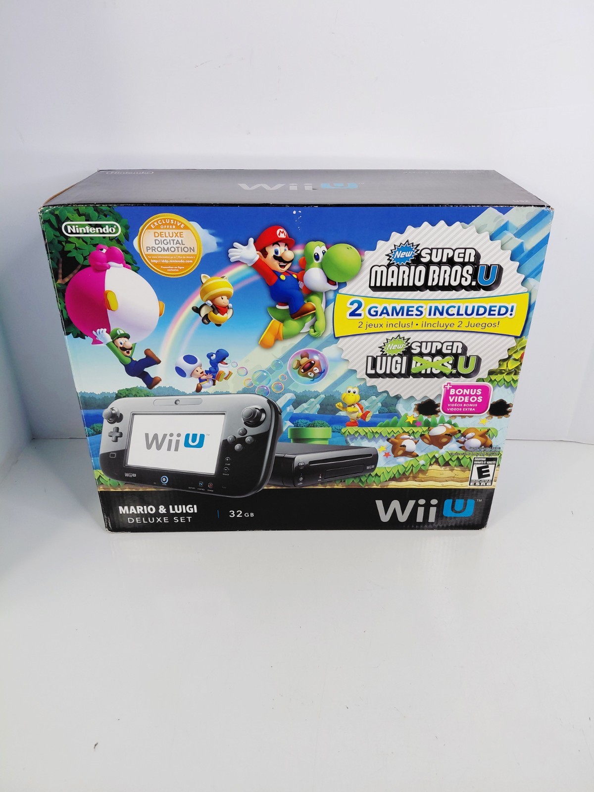 NO CONSOLE Nintendo Wii U Mario & Luigi Deluxe Set BOX ONLY