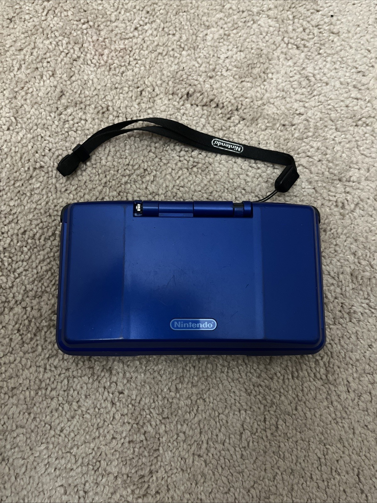 Original Nintendo DS Handheld System Blue Untested No Charger Stylus Loose Hinge