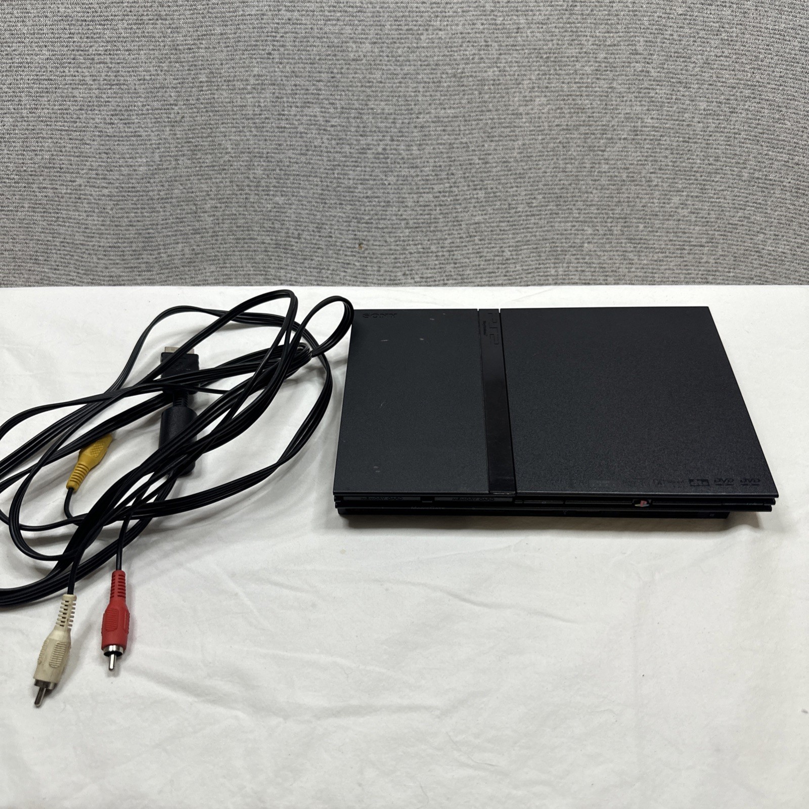 Sony PlayStation 2 Slim PS2 Black Console SCPH-90001 + AV ONLY