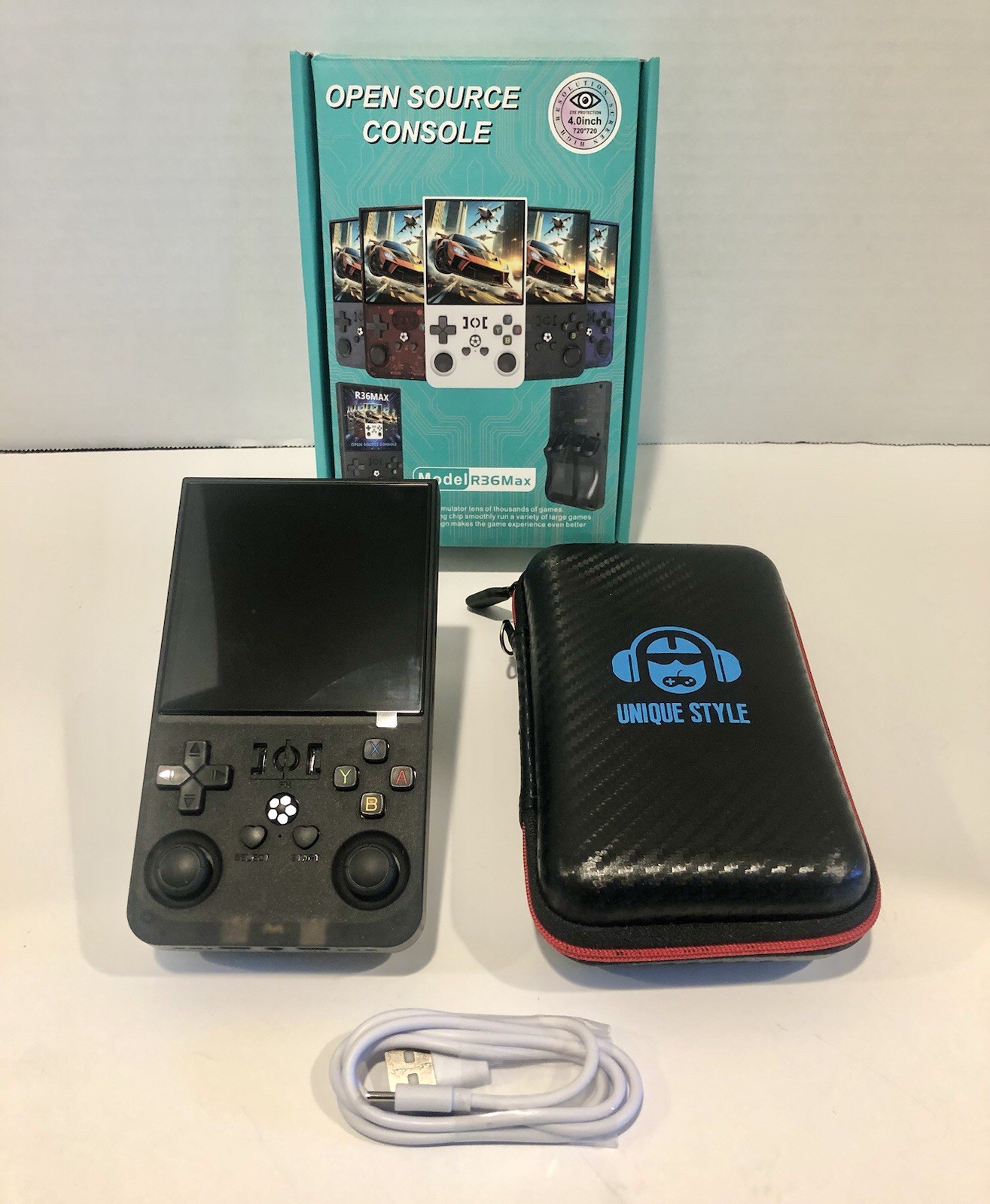 R36Max Retro Handheld video game console. 4” Screen NEW IN BOX