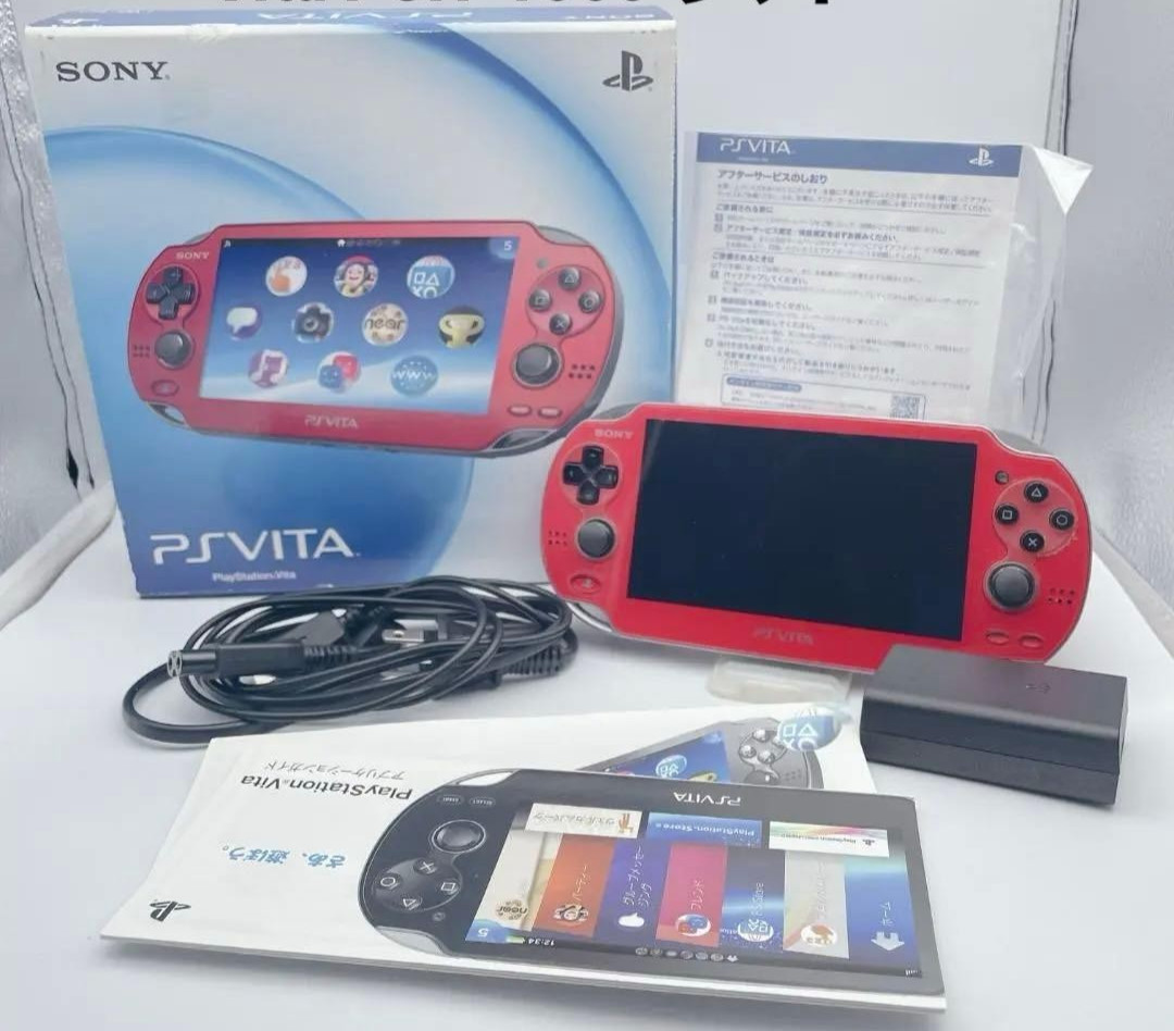 Mint SONY PS Vita PCH-1000 ZA03 Cosmic Red Wifi