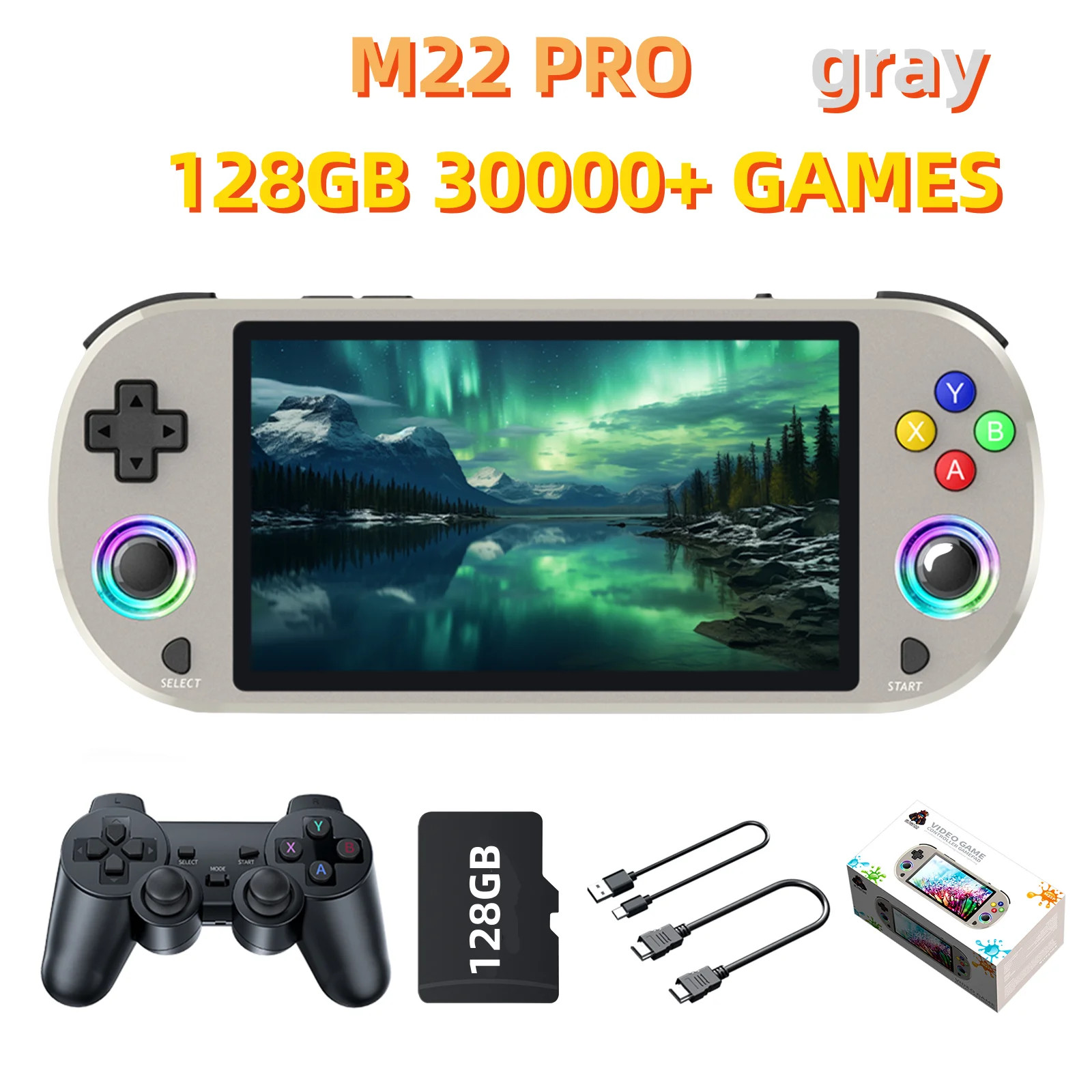 Video Game Console 5.0 Inch IPS Screen 1920*1080 Display Support LINUX Emelec