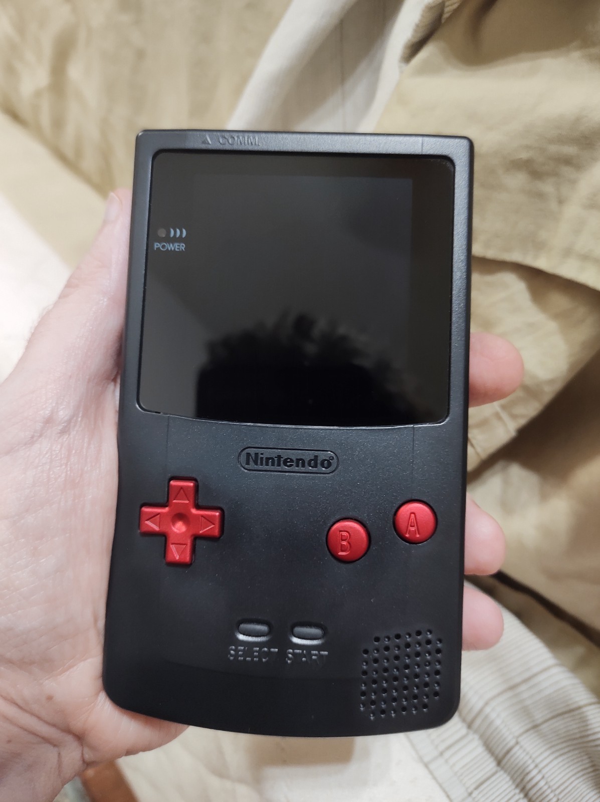 New AMOLED Screen Black Nintendo Gameboy color GBC Touch Controls Bigger Screen