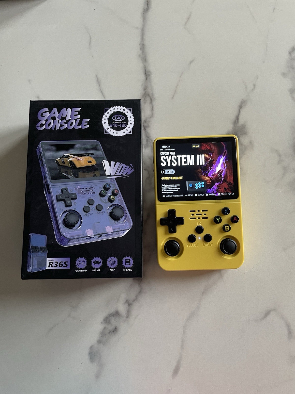 R36S handheld gaming console 2000+ Games