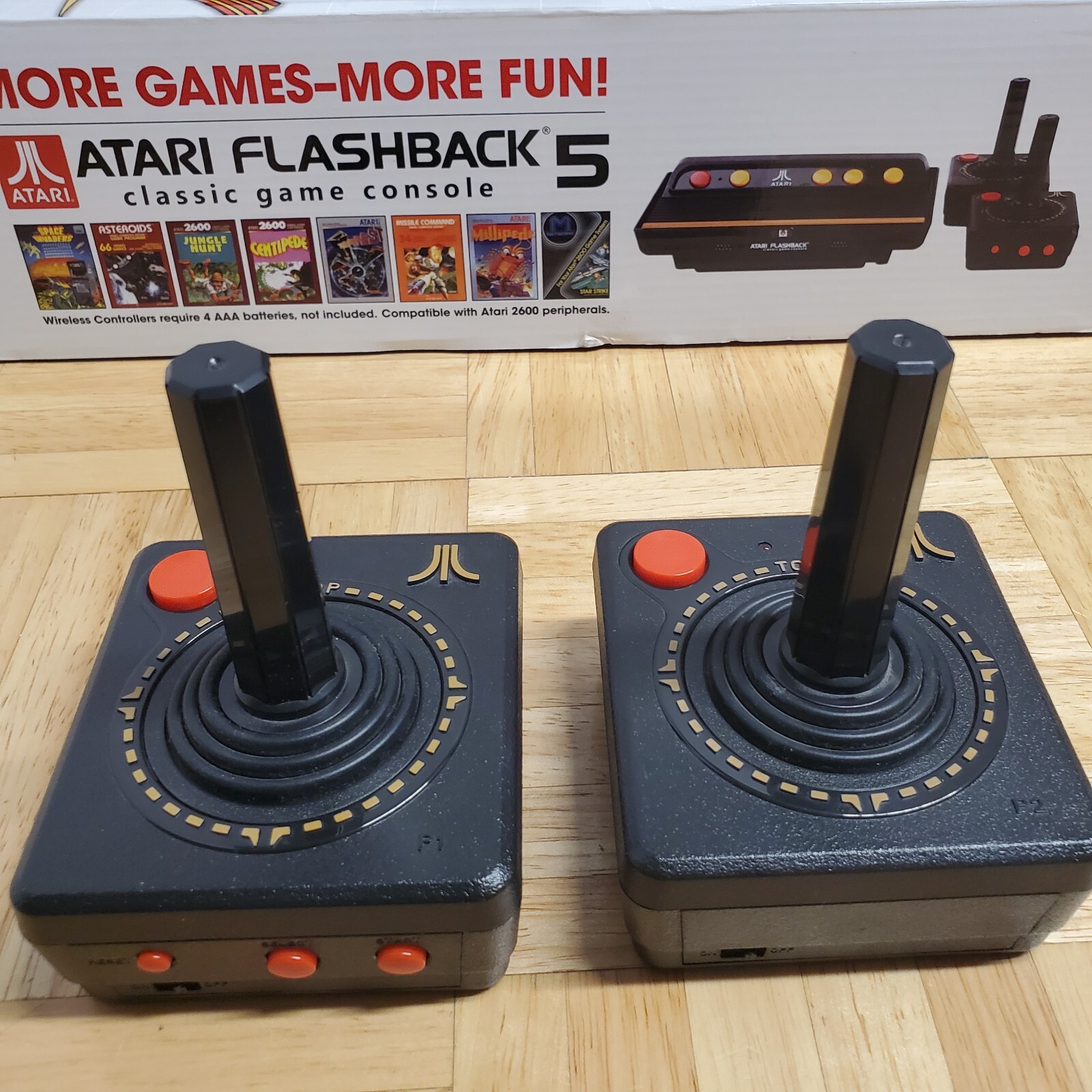 Atari 2600 Flashback 5 Game Console 92 Built In Games Wireless Joysticks Tested