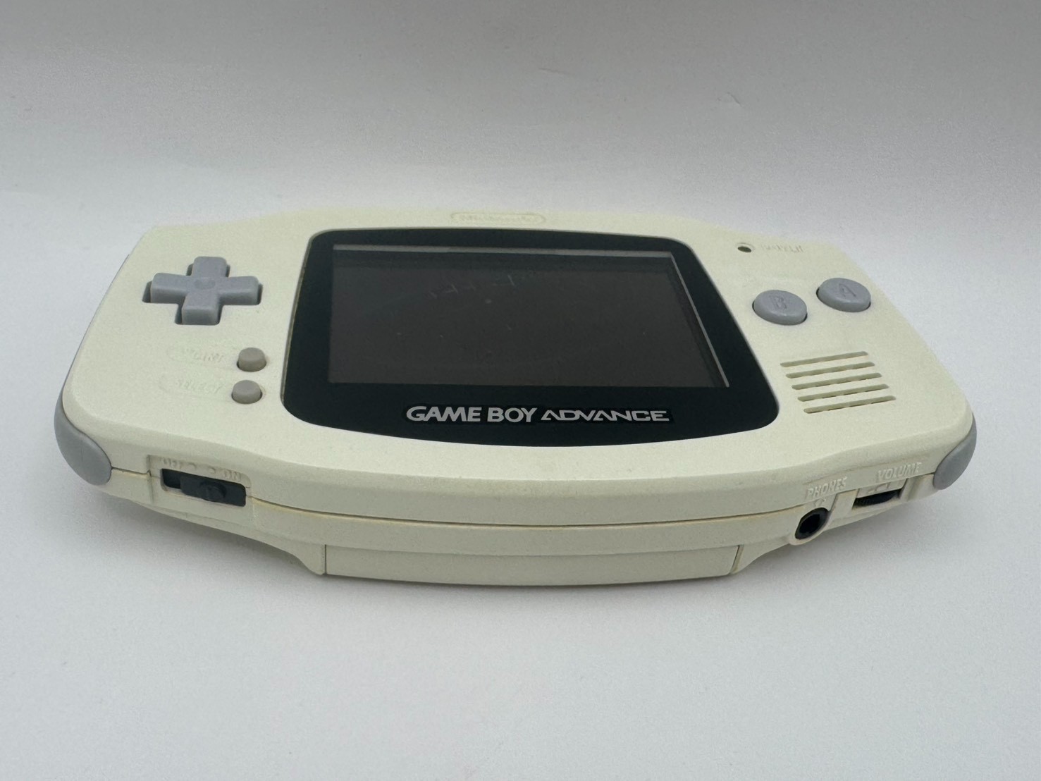 Nintendo Game Boy Advance White AGB-001 Console Tested LCD Dark Marks Japan