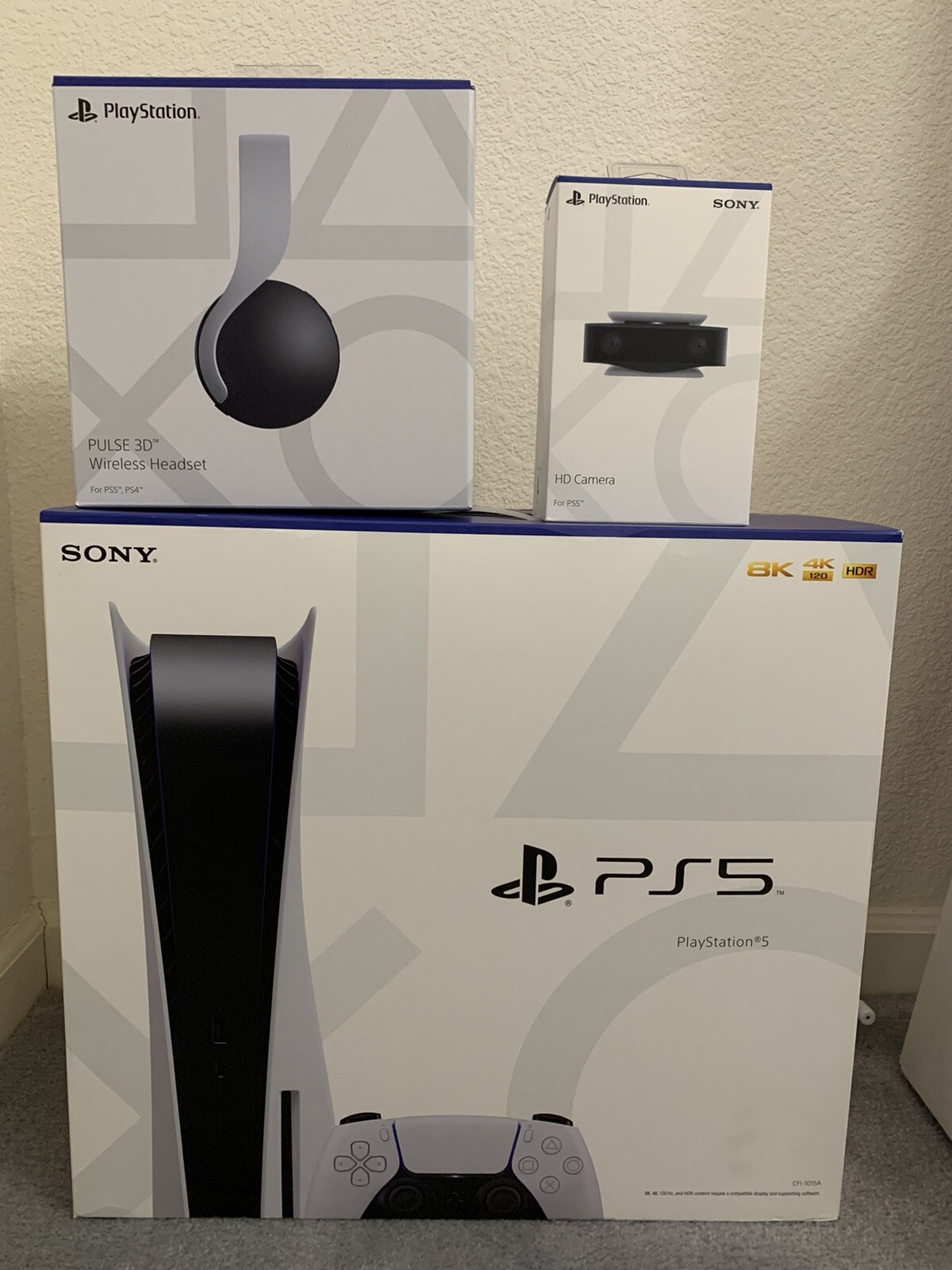 PlayStation PS5 Disc Console Pulse 3D Headset HD Camera Bundle READY TO SHIP!🔥