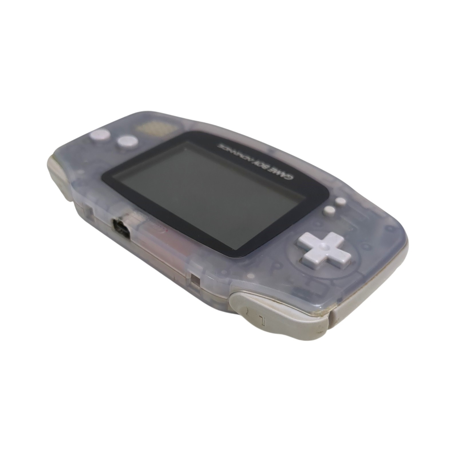 Nintendo Game Boy Advance Console Clear Glacier Tested & Working w/ sound AGB001