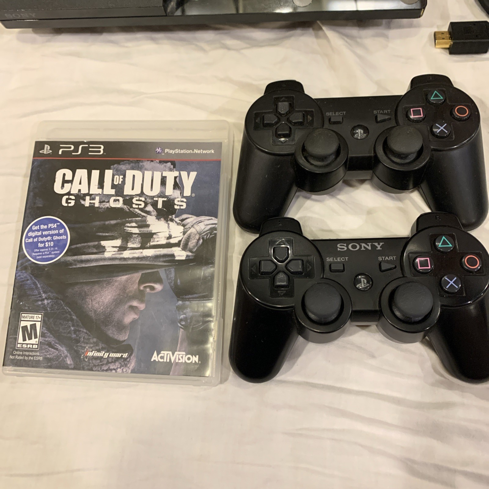 Sony PlayStation 3 Slim PS3 250GB Console Controller Call Of Duty CECH-2001B