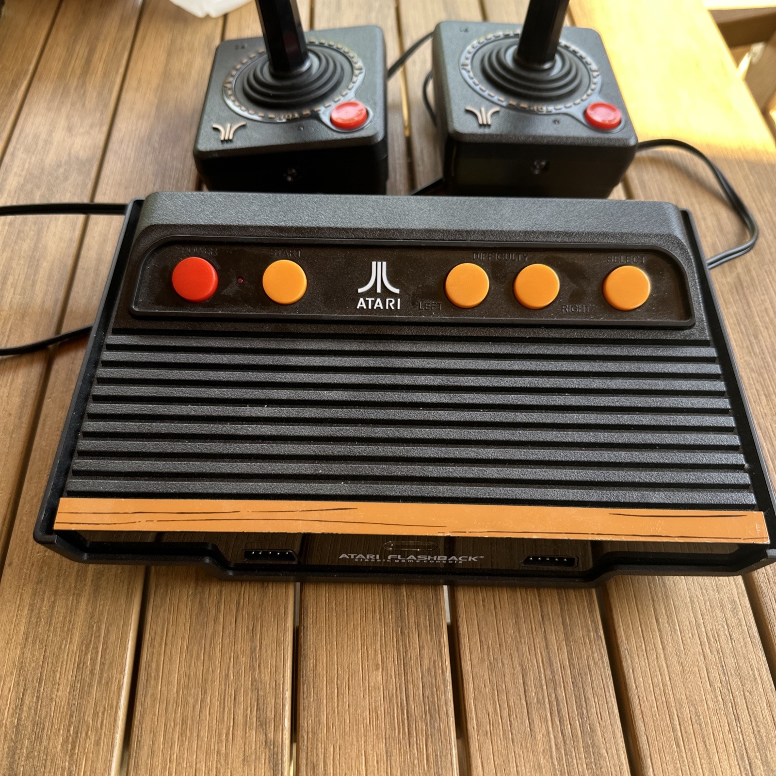 Atari Flashback 7 Classic Game Console – Black/Orange With Two Controls