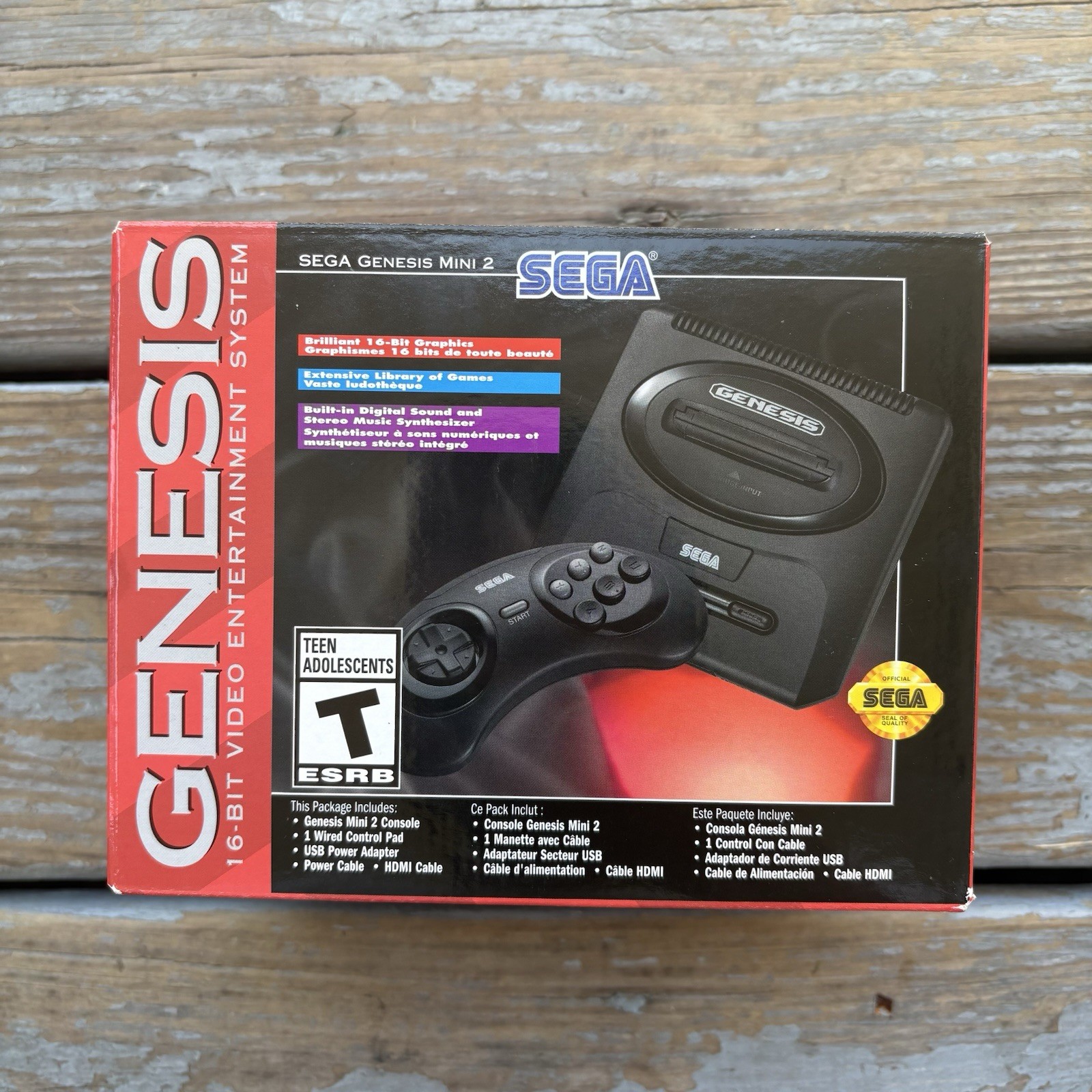Sega Genesis Mini 2 2022 USA HDMI Official Console 16-bit 60 Games Unused