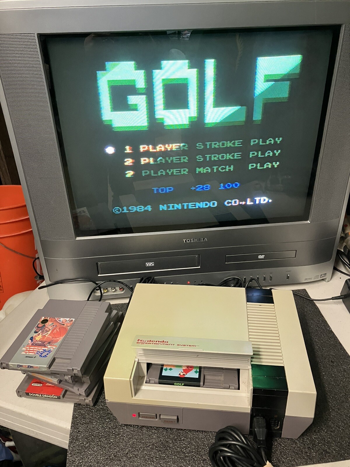 Nintendo NES Console System Bundle 10 Games 2 Controllers NEW PINS Mario Icarus