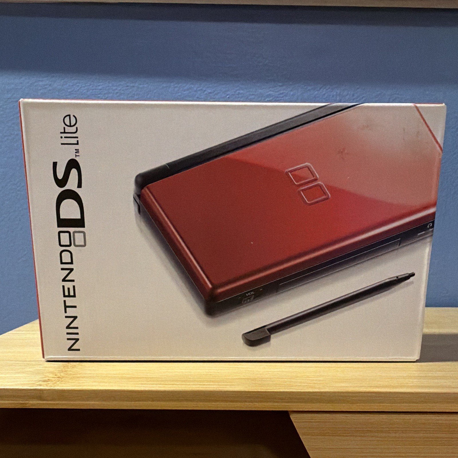 Nintendo DS Lite Crimson Red/Black Handheld Console *NEW, FACTORY SEALED!!*