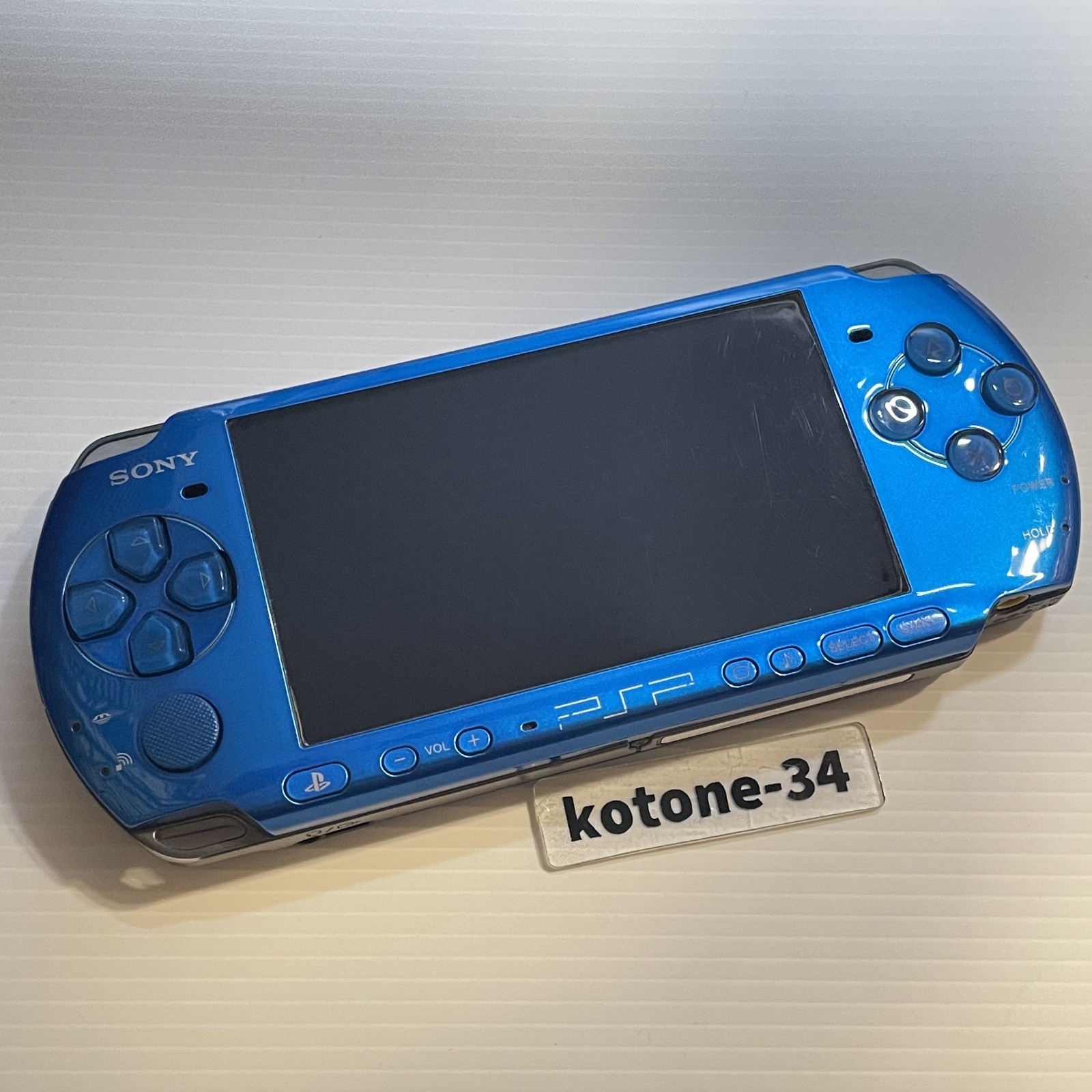 Sony PSP 3000 Vibrant Blue Console Used Good Condition from Japan