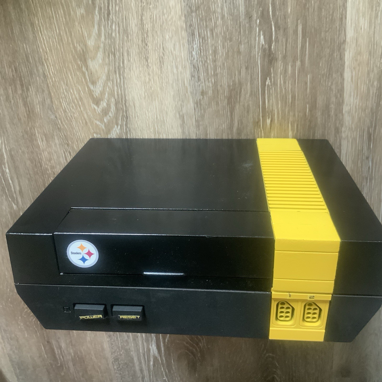 NES Console Only Untested NFL Custom Pittsburgh Steelers Design Black Yellow