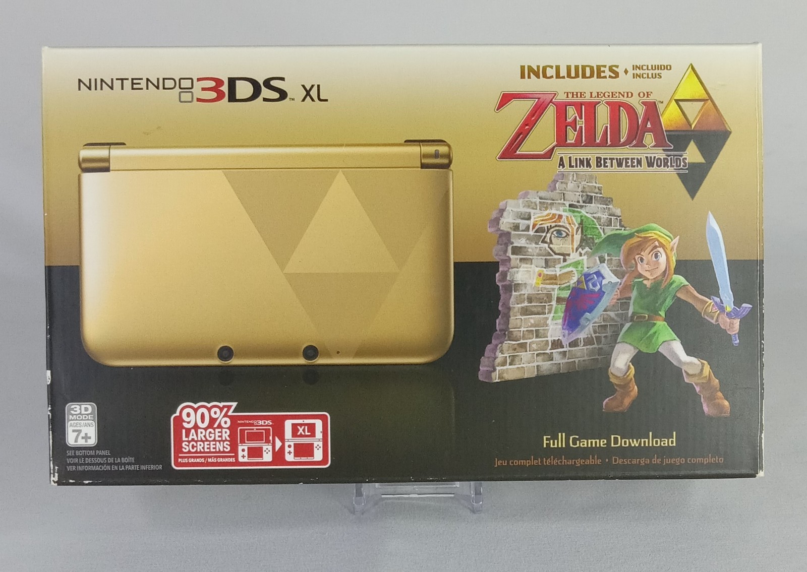 Zelda A Link Between Worlds Limited Edition Gold 3DS XL Video Game Bundle Tested
