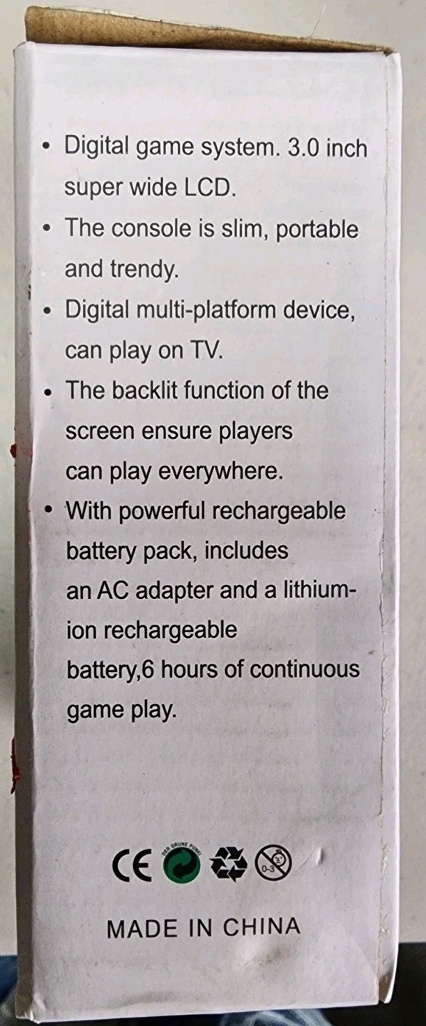 FC Game 3.0″ TFT 8-Bit Classic Handheld Console Red + Gamepad