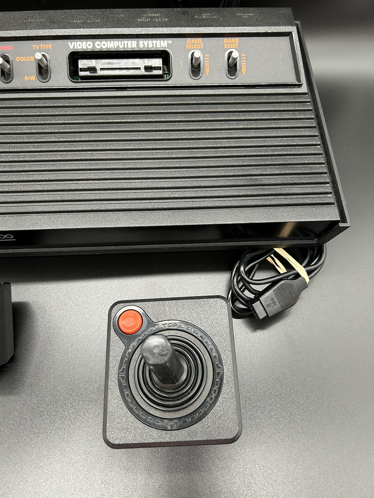Atari 2600 Darth Vader Black Console 1 Controller OEM Power Cord Tested WORKS!!!