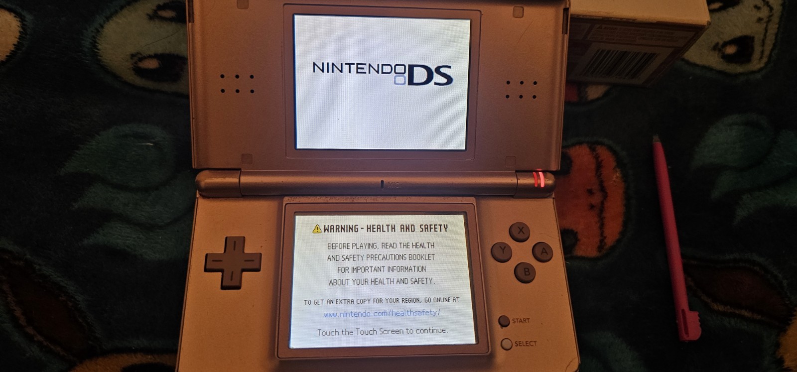 Nintendo DS Lite Video Game Console – Metallic Rose With Box Only