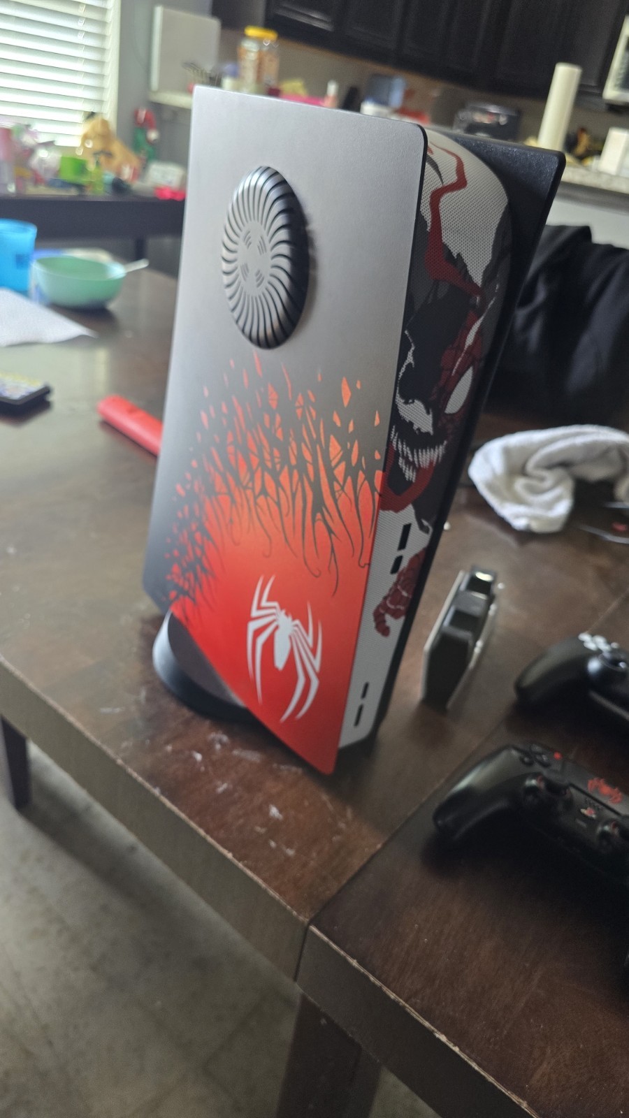 Sony PlayStation 5 Spider-Man 2 Edition Console Black Red White with Controllers