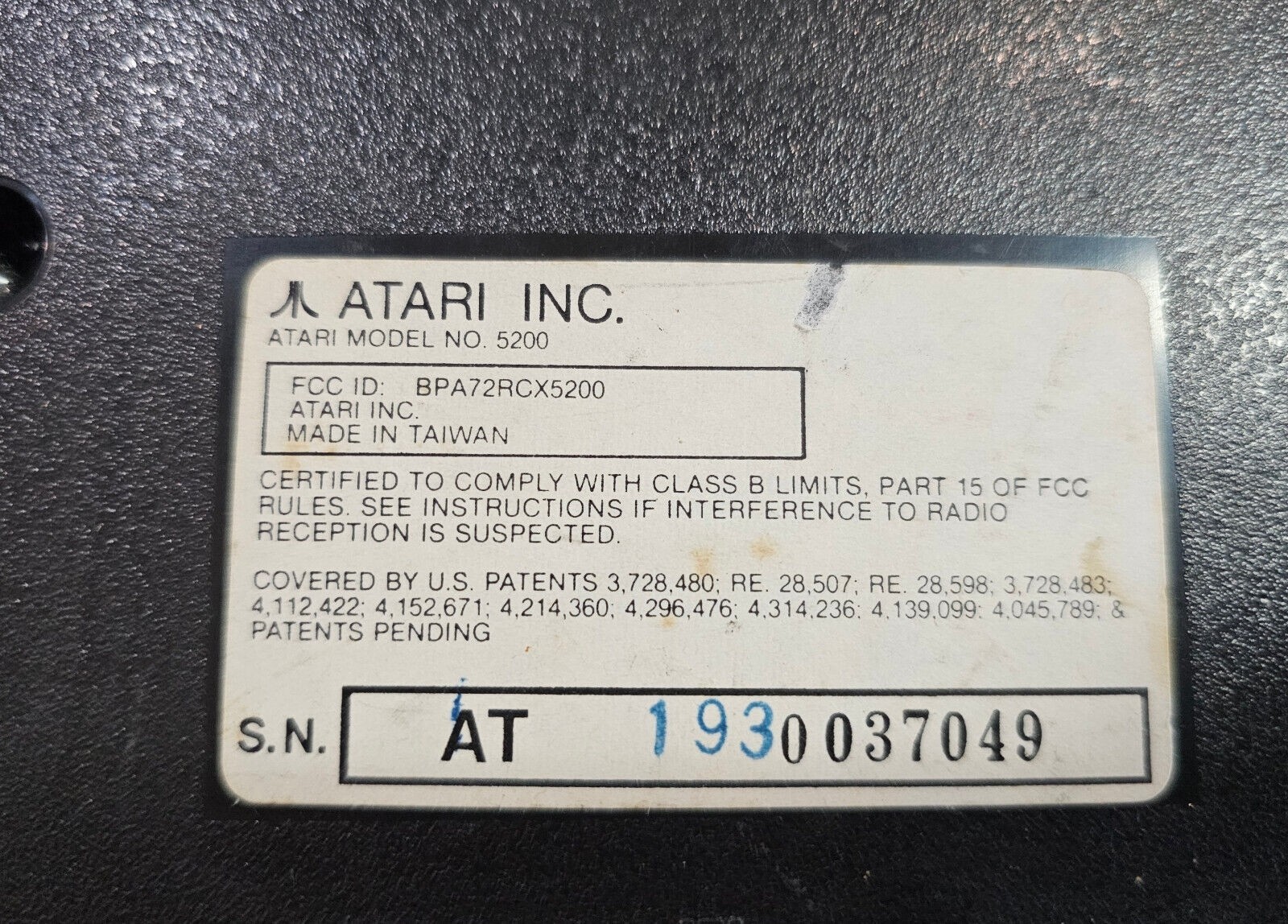 Atari 5200 Console 4 Port w/ Power Adapter Mod – Tested & Working! + Congo Bongo