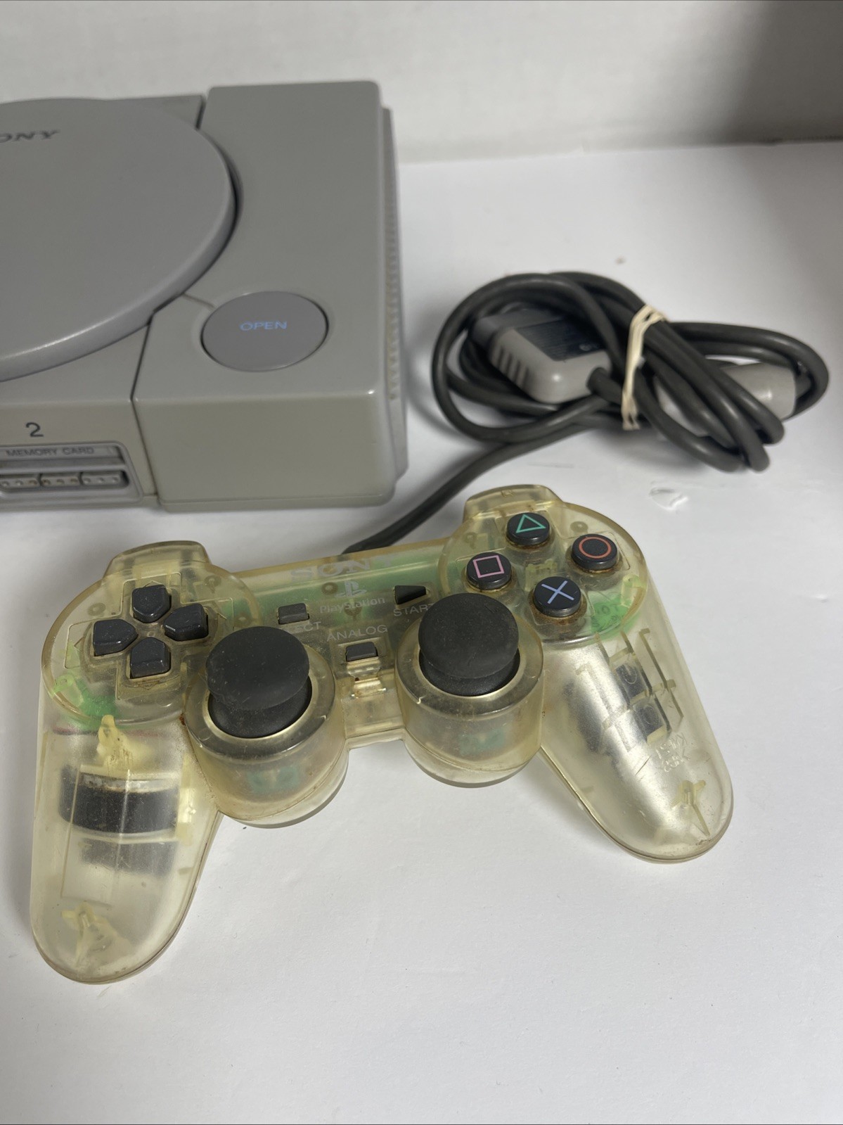 PlayStation 1 (SCPH-7001) Console – Controller & Memory Card – Read Description