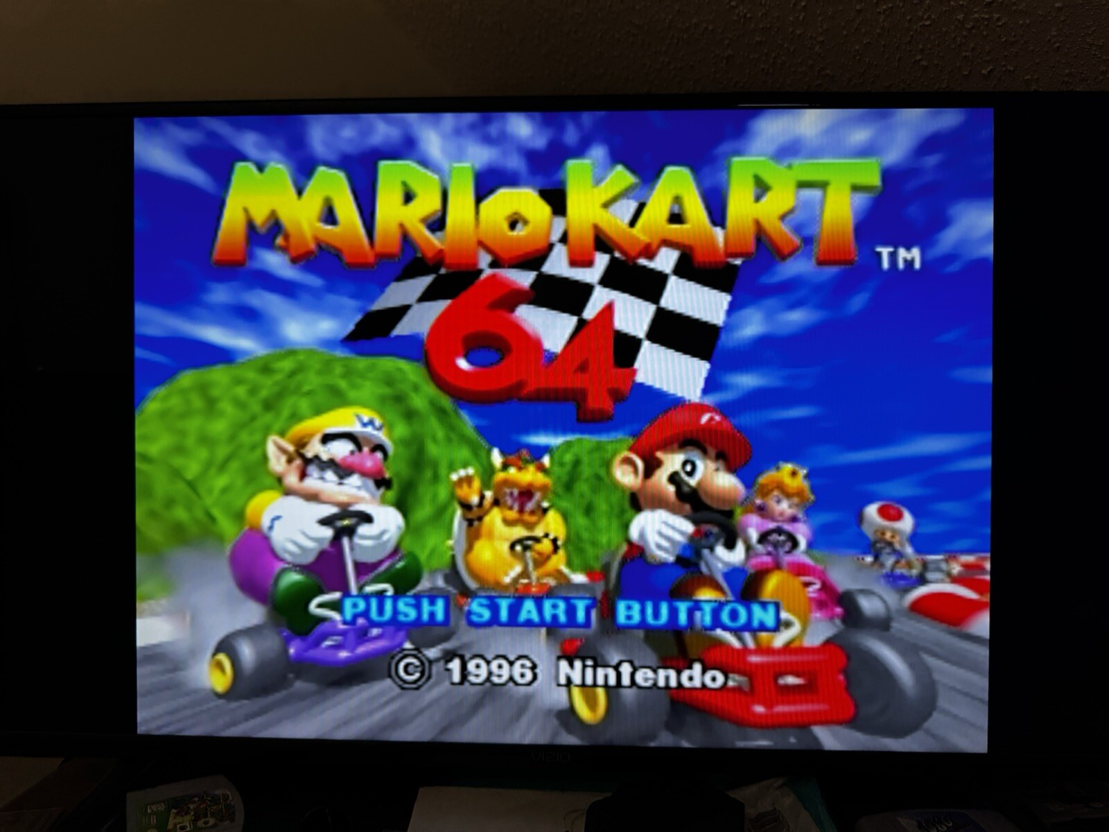 N64 Nintendo 64 Console USA with one CONTROLLER, power adapter and AV cable