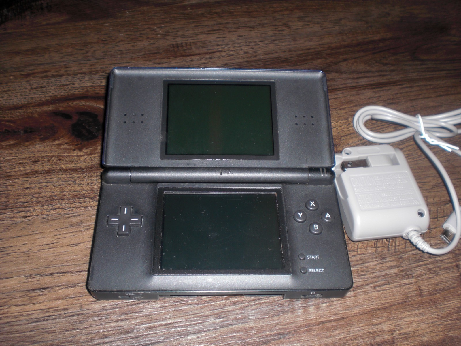 Nintendo DS Lite Black Console System + Charger Plays DS GBA Games GENUINE TESTD