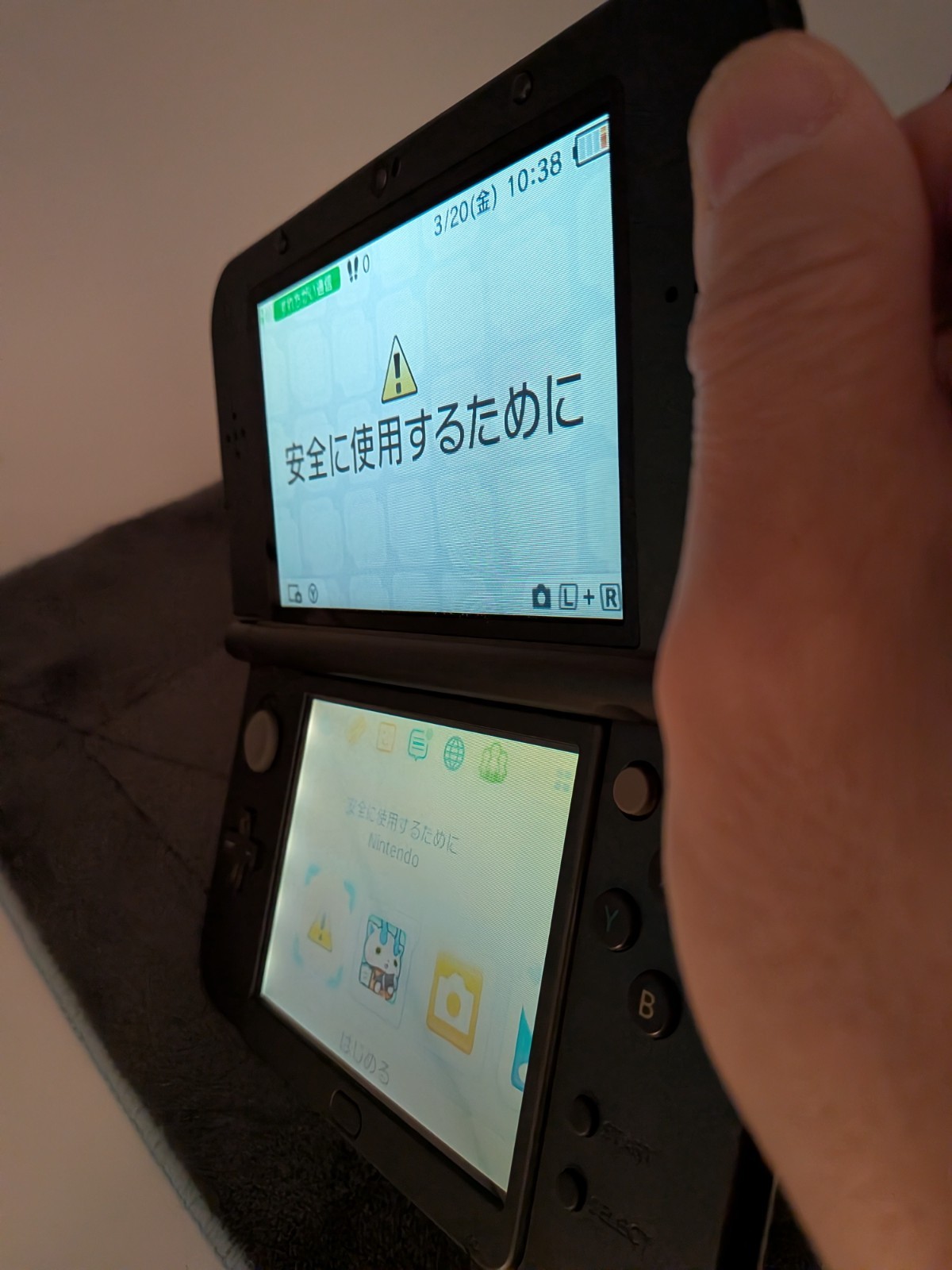 【Excellent】Top Ips New Nintendo 3DS LL XL Metallic black Game Console From Japan