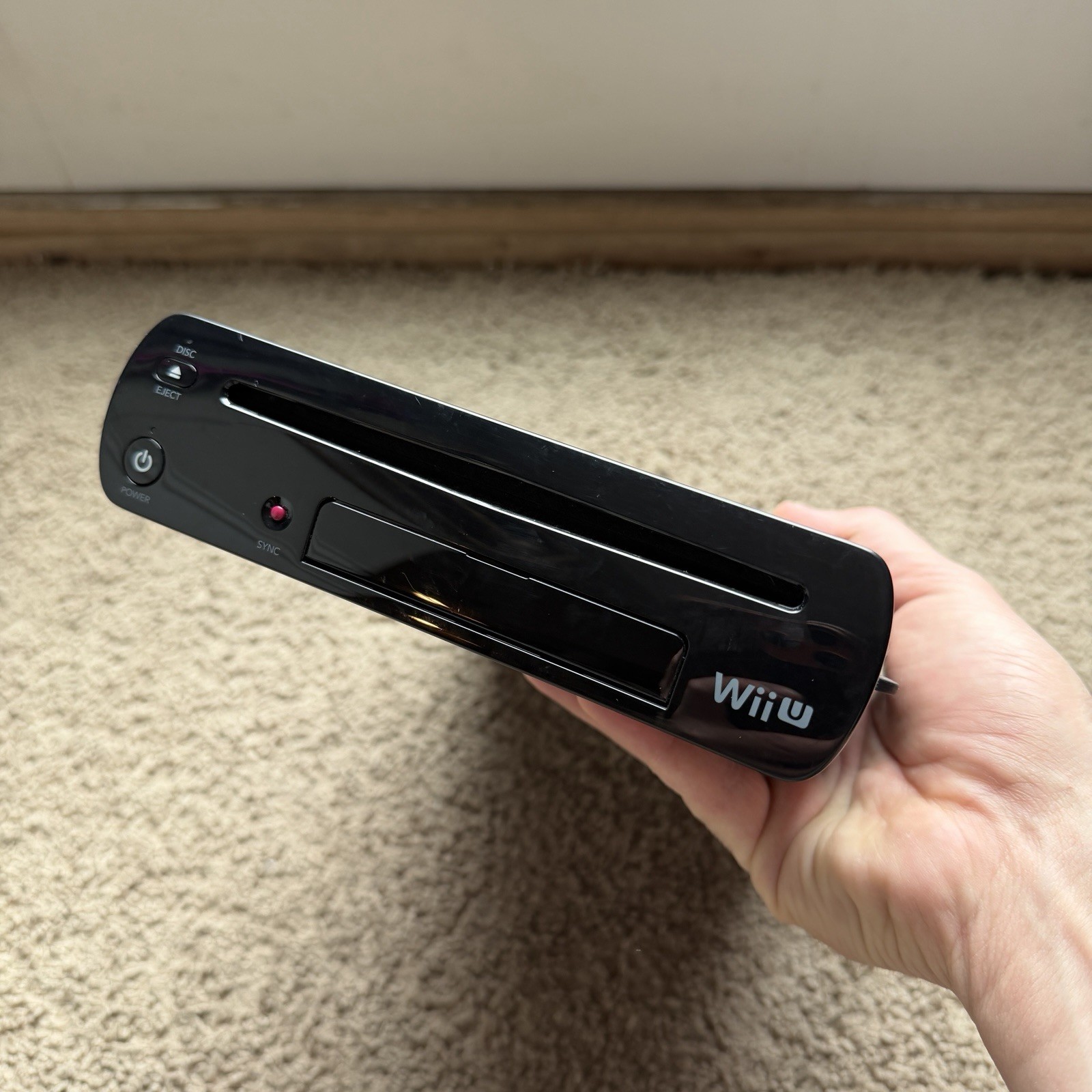 Nintendo Wii U WUP-101(02) 32GB Black Console ONLY Genuine Tested & Works
