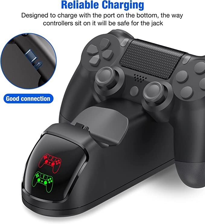 PS4 Controller Charger Charging Station USB Playstation4 /PS4/PS4 Slim/PS4 Pro