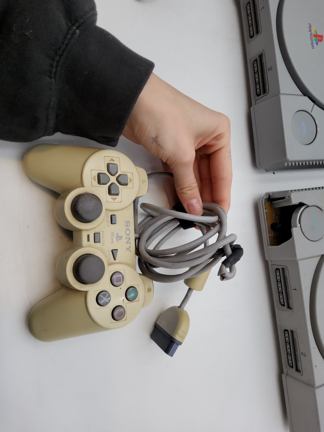 Sony PlayStation 1 Game Console 2 Console Lot FOR PARTS – Controller Included