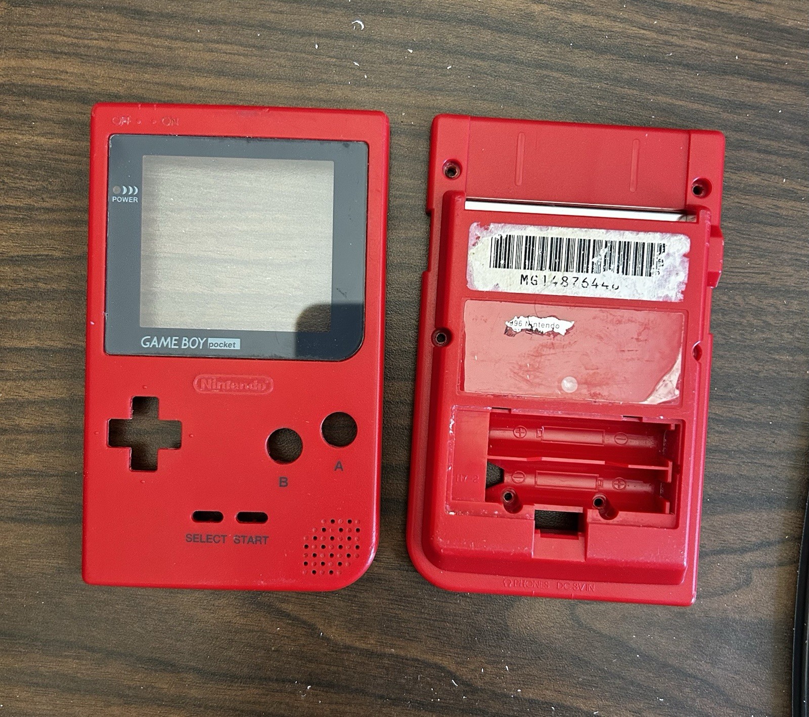 AUTHENTIC red Nintendo Gameboy pocket used OEM- FAST SHIPPING