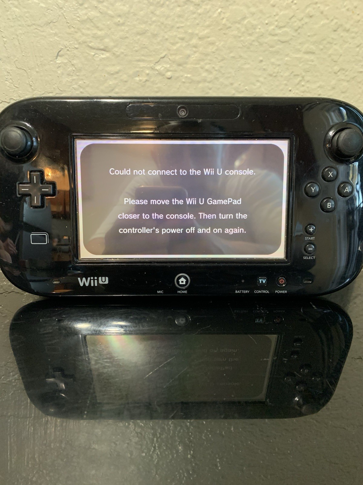 Nintendo Wii U GamePad WUP-010(USA) Black Tablet Only TESTED WORKS.