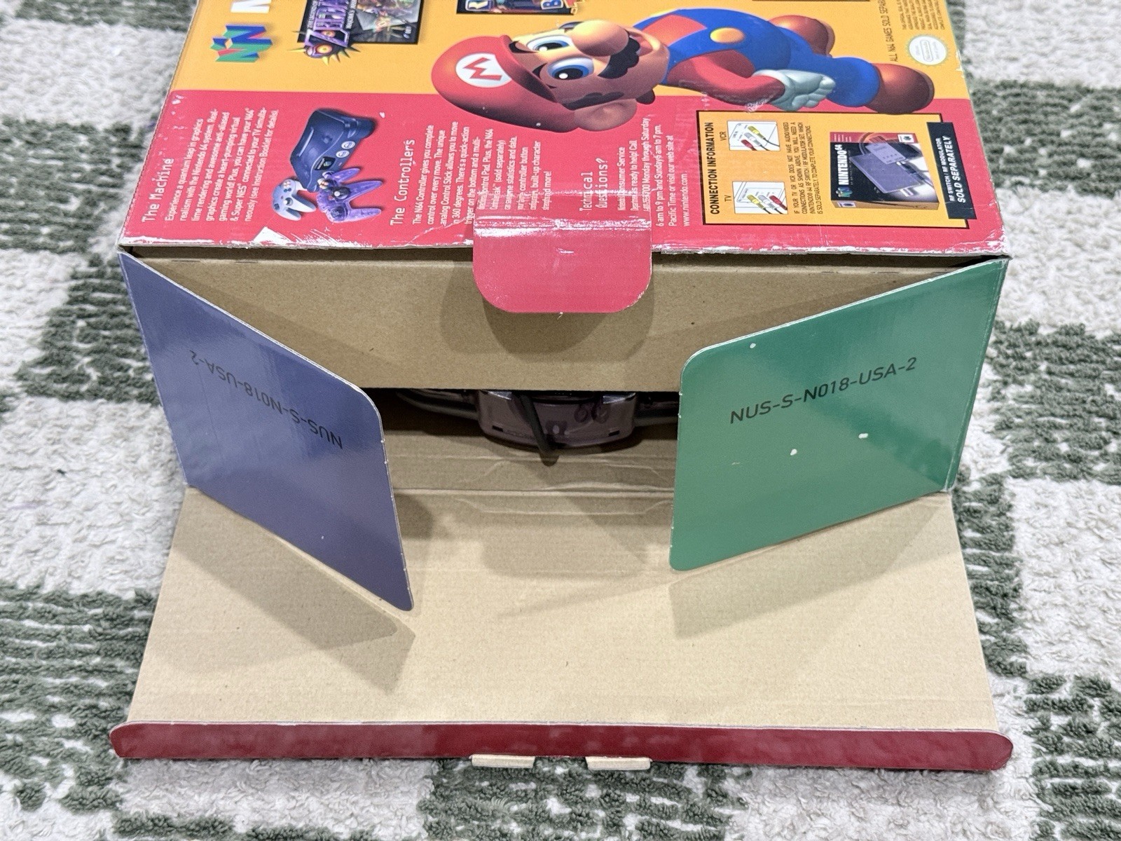 Nintendo 64 Atomic Purple Controller Console Bundle Complete In Original Box