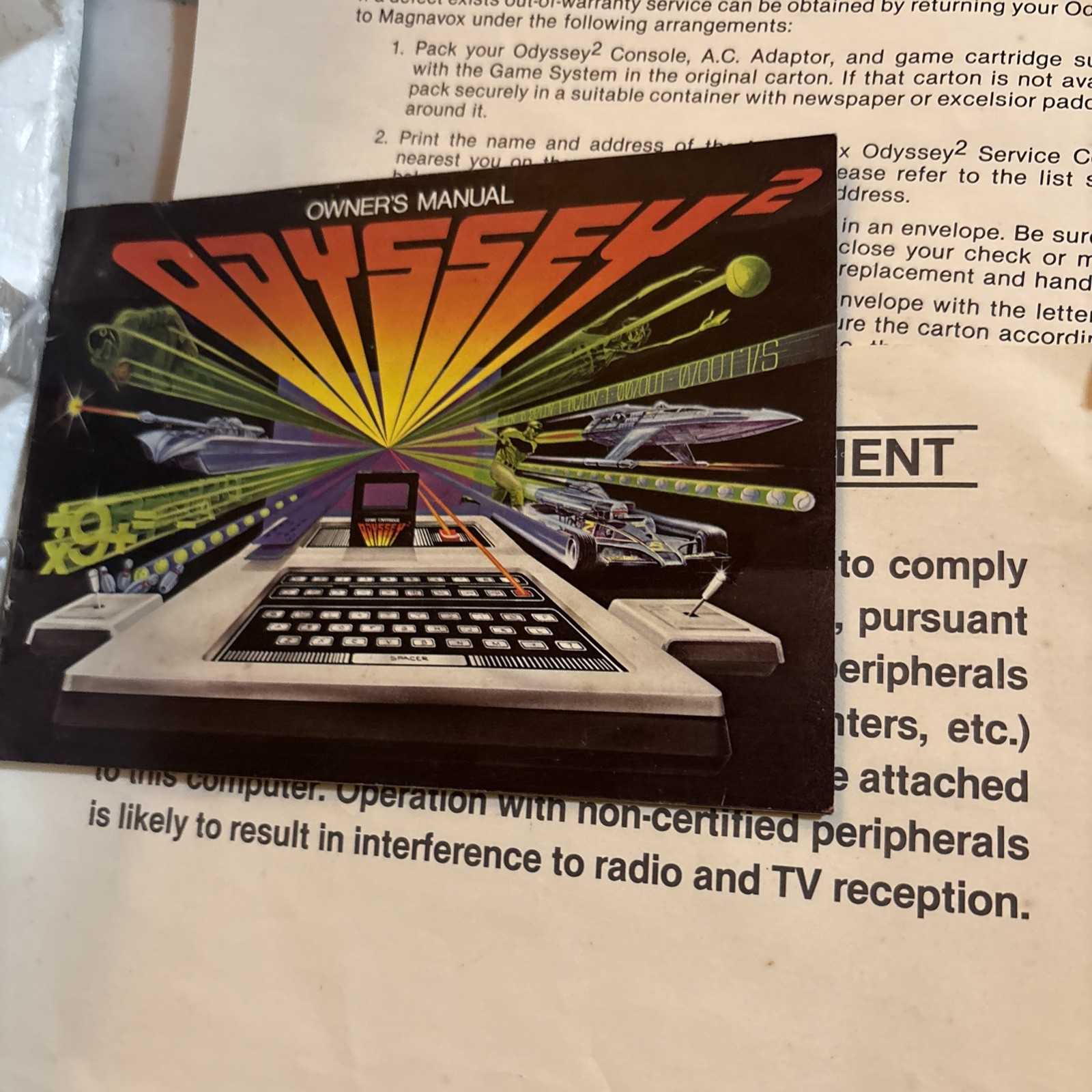 Magnavox Odyssey 2 Microprocessor Video Game Console In Original Box Plus Games