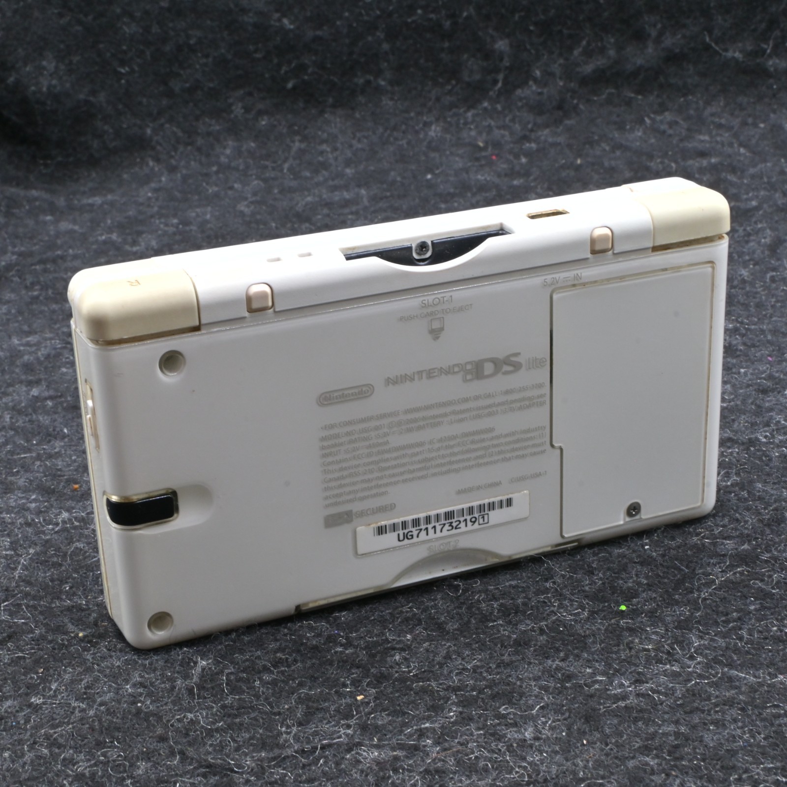 Nintendo DS Lite White Handheld Console USG-001 Console Only (No Charger/stylus)