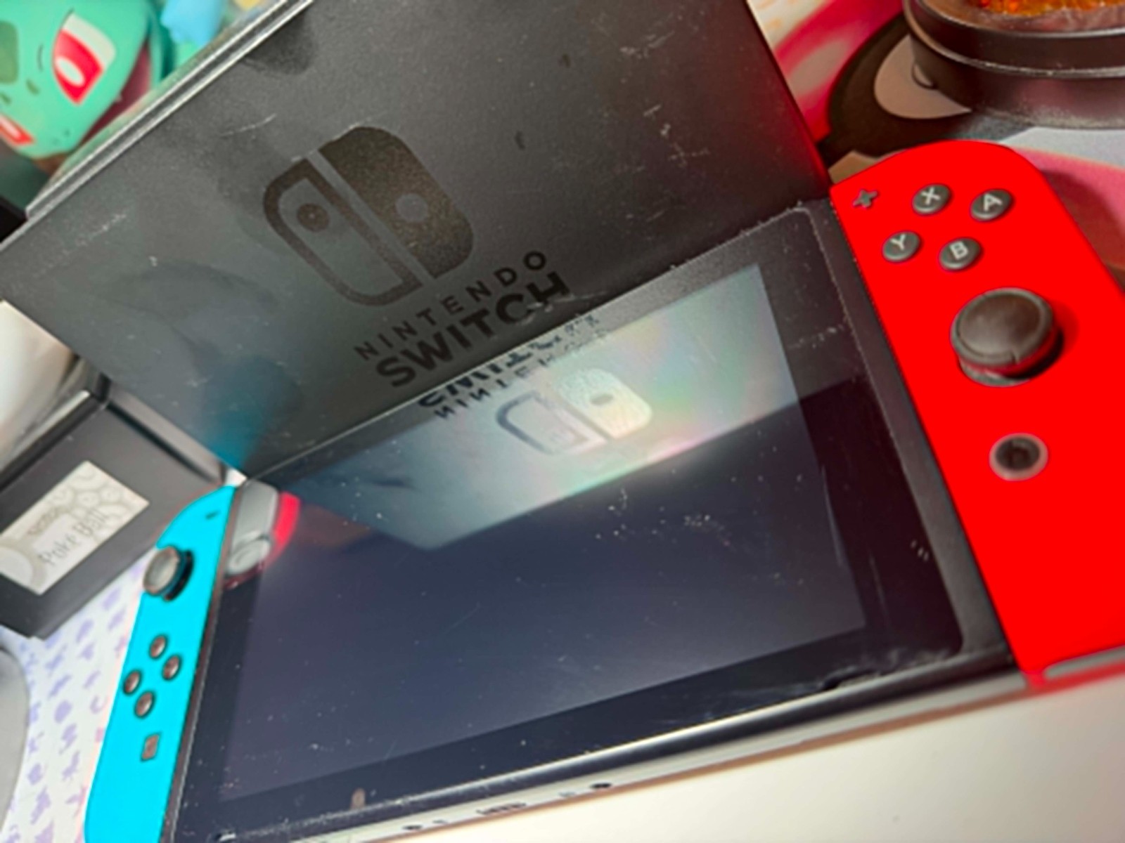 Nintendo Switch 32GB Blue/Red Joy-Con Console TESTED Minor Signs Of Normal Use